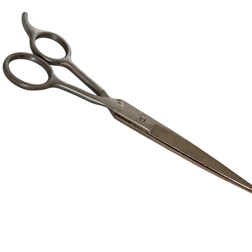 Vintage Barber Shears Professional Hair Cutting Scissors Steel Industrial Decor - Picture 2 of 7